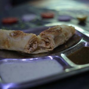 Chicken Boti Roll (Garlic Mayo)